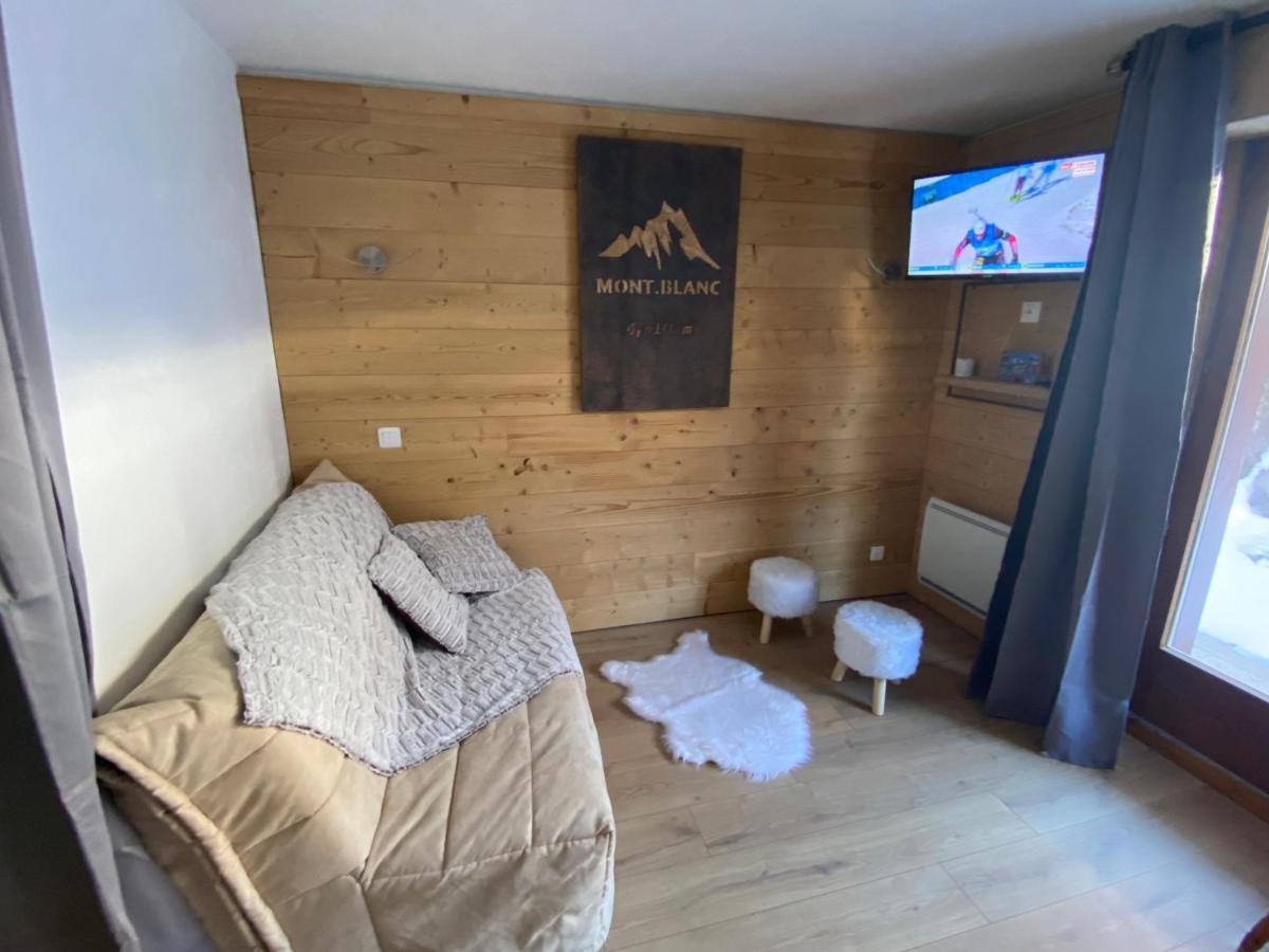 Chaleureux Appartement Renove Ambiance Chalet Praz-sur-Arly Bagian luar foto